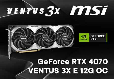 GeForce RTX 4070 VENTUS 3X E 12G OC
